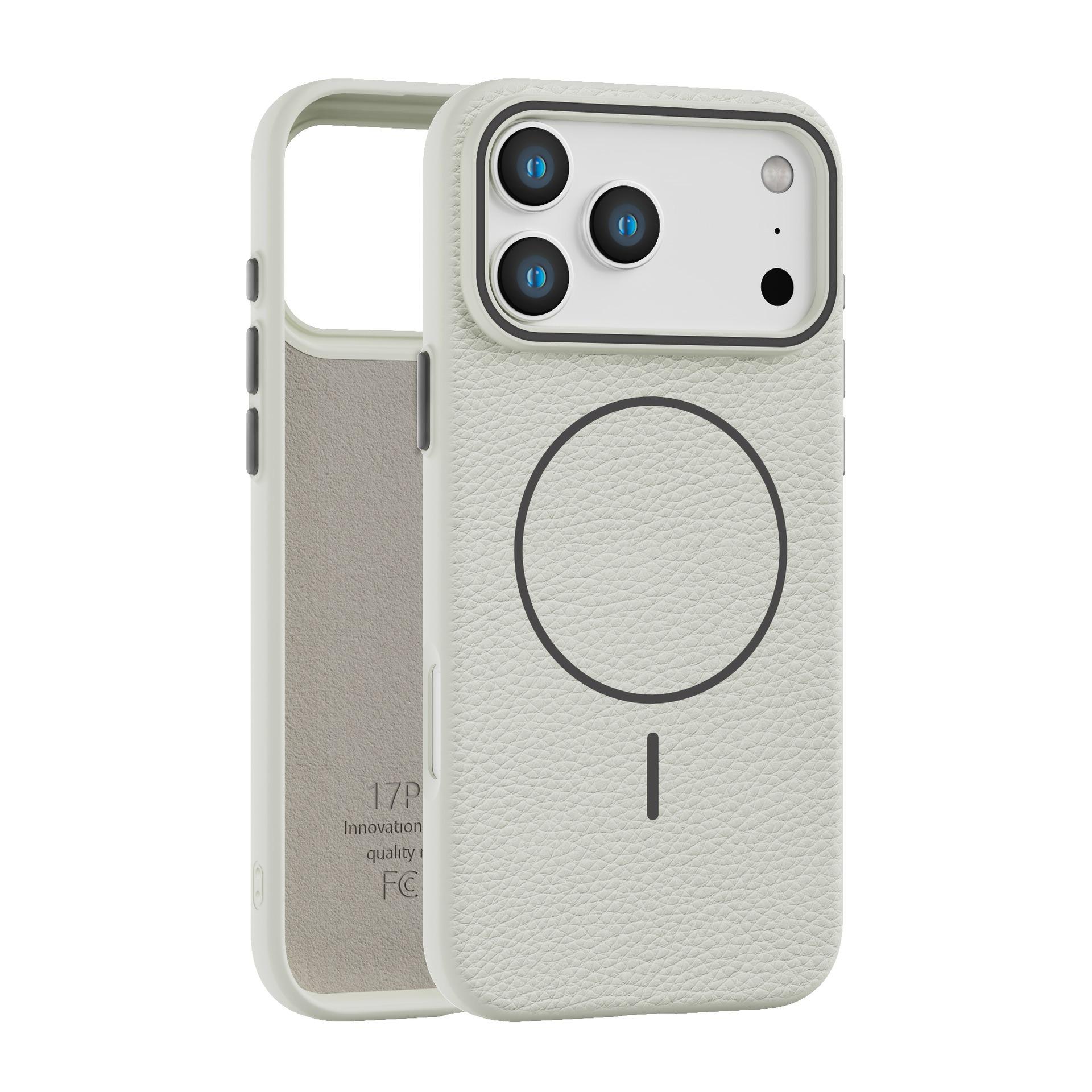

Litchi Pattern Phone Case For For Iphone 17 Air 16 15 14 Plus 13 12 Pro Max Wireless Charging Shockproof Cover For Magsafe iPhone 12