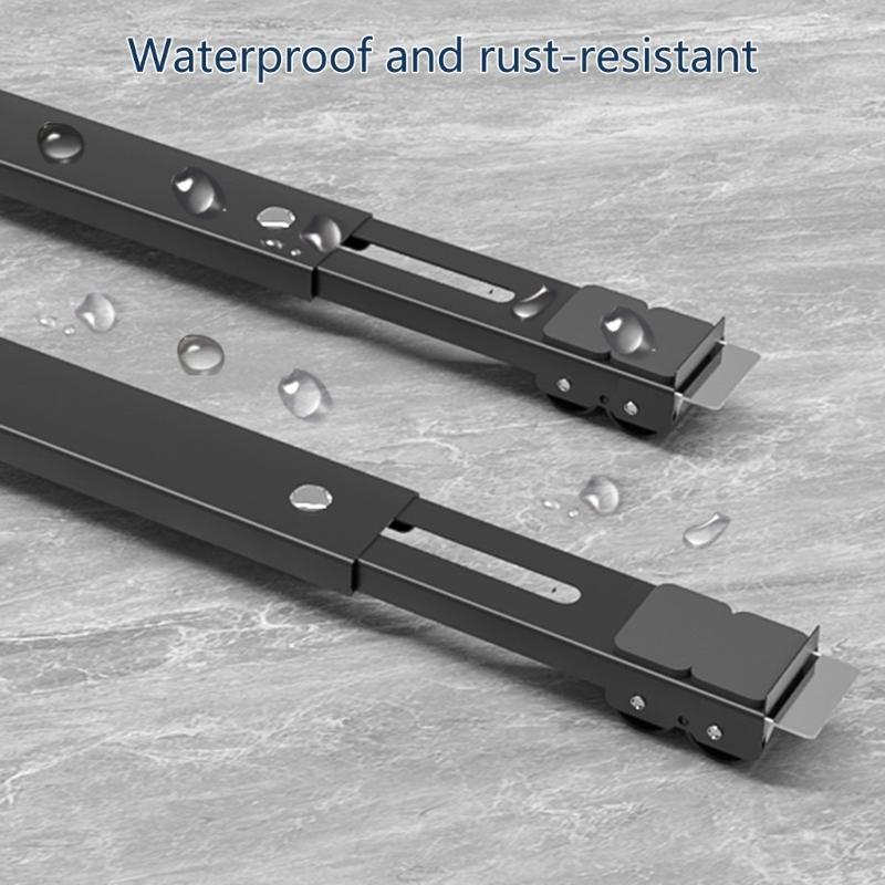 2Pcs Adjustable Extendable Washing Machine Roller Washer Dryer Stand Heavy Duty Appliance Rollers Furniture Accessories