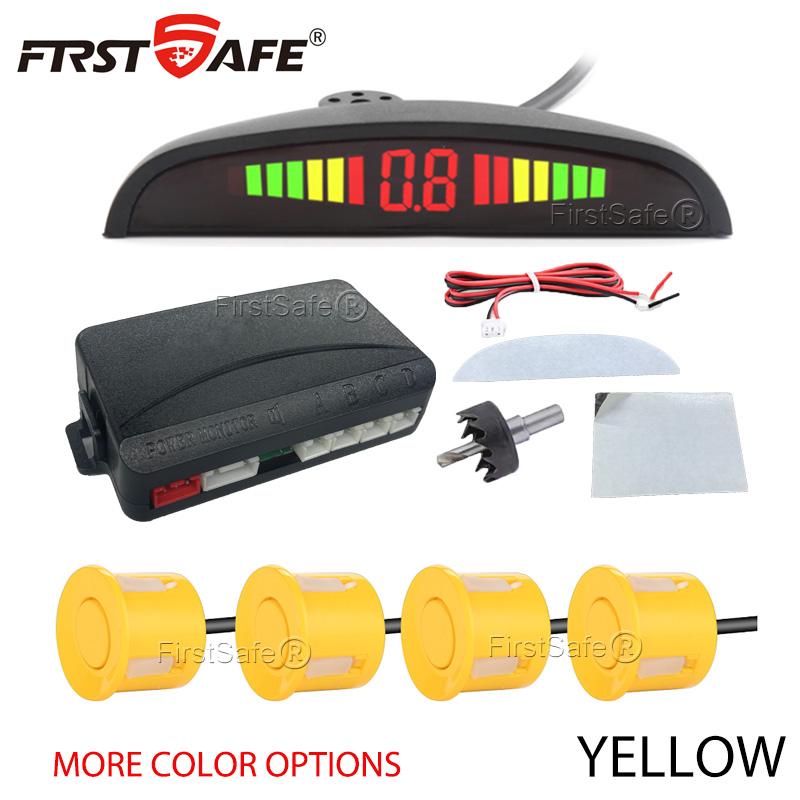 

FirstSafe Car Parking Sensor Kit LED Display With 22mm 4 Sensors Radar Detector System Universal All Car Other