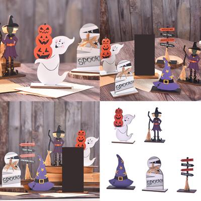 Eco Friendly Halloween Wooden Decoration For Indoor Outdoor Holiday Home Party DIY Craft