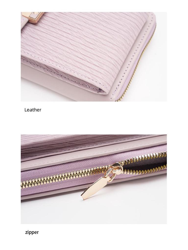 2025 Trendige koreanische Damen-Umhängetasche – Schlichtes Verschlussdesign & Handyhalter