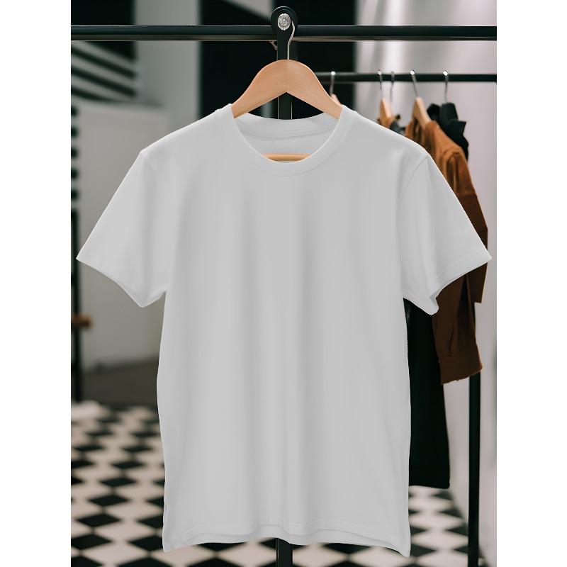 European Size China Men'S T-Shirt. T-Shirt with Back Print for Basketball Training. Crewneck Short-Sleeved Shirt Ideal for Street Outfits.