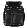DBLTACT Genuine Leather Nail Black Bag, 2-Tier, DTL-07-BK