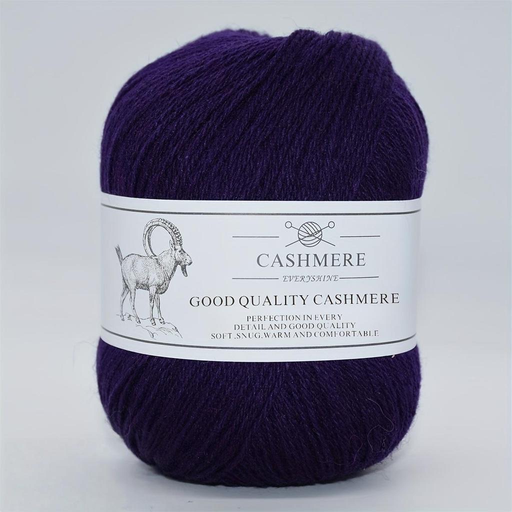 Premium Cashmere Yarn for Knitting & Crocheting – 50g/1.76oz, 320m/350yd, Ultra-Soft Fine-Gauge Handmade Wool (1.5-2.5mm Needles) Sweaters DIY Crafts