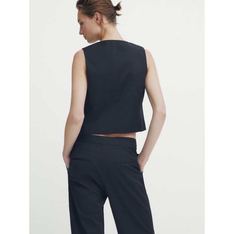 MD Women's Clothing New Work Clothing Young Office Lady Style Fancy Vest Pinstripe Suit Vest 06062601401