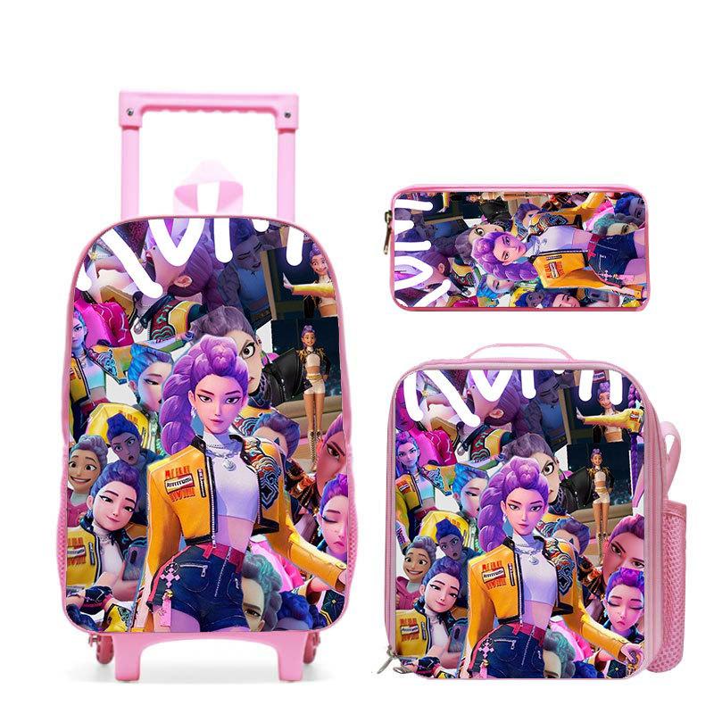 Kpop Witch Hunter Girl Group Schoolbag High Definition Printing Casual Crossing Border Lightweight Tie Rod Backpack One Piece Hair