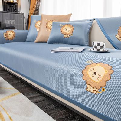 Cool Pad Summer Ice Silk Sofa Cushion Non-Slip Breathable Cover Cloth Mat Modern Simple Design for Weather