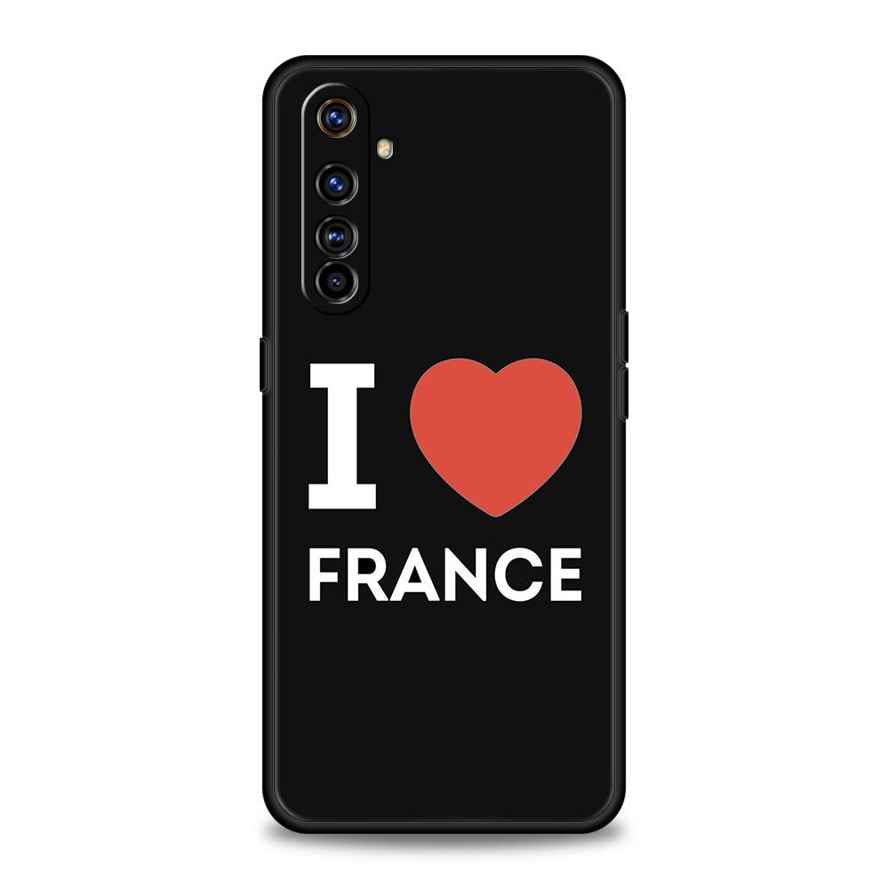 

France flag Phone Case For Realme 12 11 10 9 8 5G 7 6 GT5 GT3 GT2 Pro Plus C21 C11 C25 C35 GT Neo 2 3 3T 5 Soft Cover Realme C25