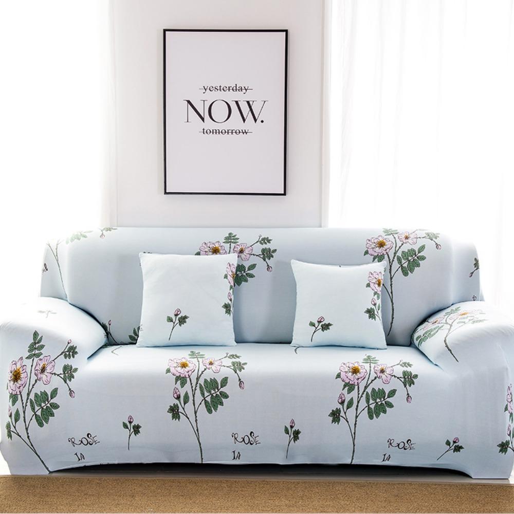 Stretchable Printed Sofa Cover Full Elastic Slipcover 4 Seasons Soft Fabric Protector