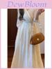 Summer Knit Dress With Vneck And Hood For Casual Elegant Wear