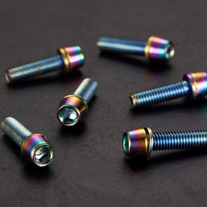 6pack Bike Brake Calipers Bolts Stainless Steel Screw Calipers Screws Retainers for Accessory Mounting
