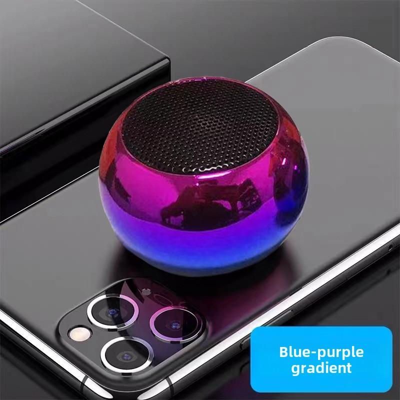 

M3 металлический портативный Bluetooth-динамик мини беспроводной басовый звуковой ящик настольный музыкальный динамик для дома на открытом воздухе темные пастельные фиолетовый