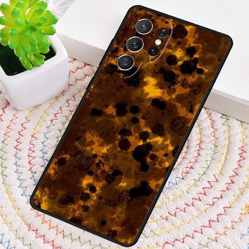 Tortoise Shell Pattern TPU Phone Case For Samsung Galaxy note 10 pro S26 S25 S24 S23 S22 Ultra Plus S21 FE S20 Shockproof Cover
