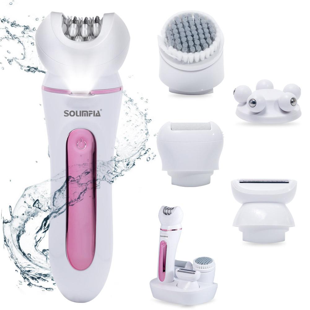 

Бездротовий епілятор для видалення волосся на обличчі для жінок і чоловіків, пристрій для видалення волосся, бритва та тример, перезаряджається, вологе та сухе,