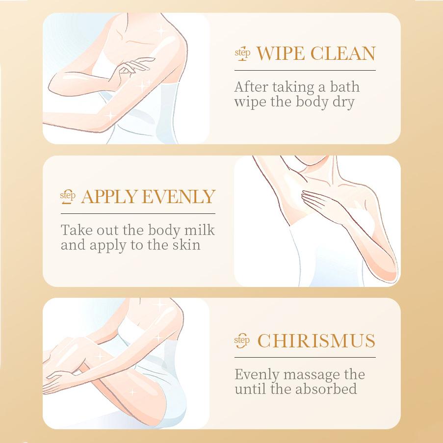 Collagen Milk Bleaching Face Body Cream Whitening Cream Skin Whitening Moisturizing Body Lotion Skin Lightening Cream Body Care