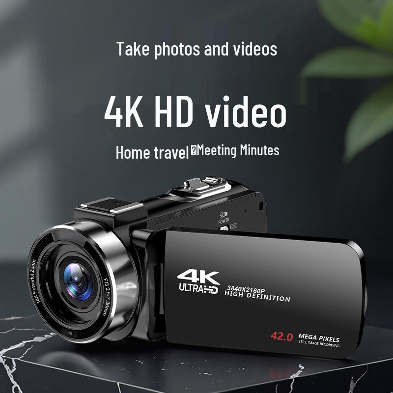 4K Camera with 48MP HD Digital Video Recorder & Microphone