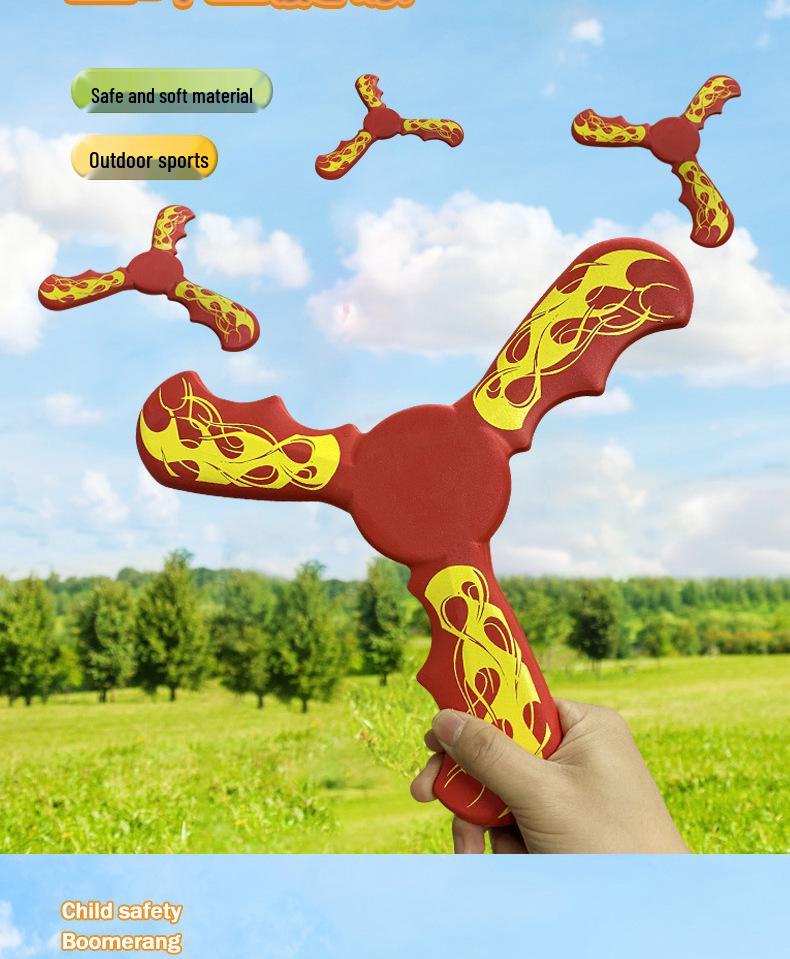 Three-Leaf Boomerang: Safe Outdoor Toy for Boys & Girls
