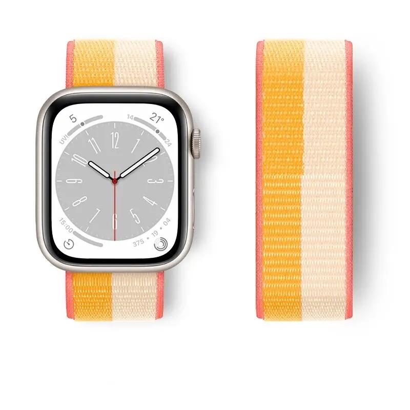 Nylon Loop For Watch Band Ultra-2 49mm 44mm 40mm 45mm 41mm Sport Pride Bracelet Iwatch Strap Series 9 8 Se 7 6 5 4 3