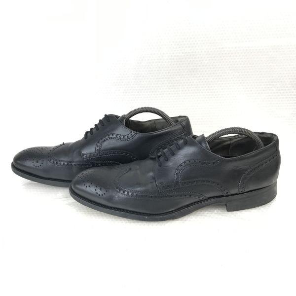 Lloyd Made in Germany Premium Model Leather Wingtip Dress Shoes Size 9F 43 27.5cm Black(USED)