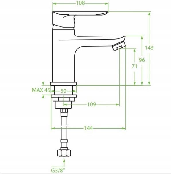 Appia Chrome Free-standing Washbasin Tap with Stopper