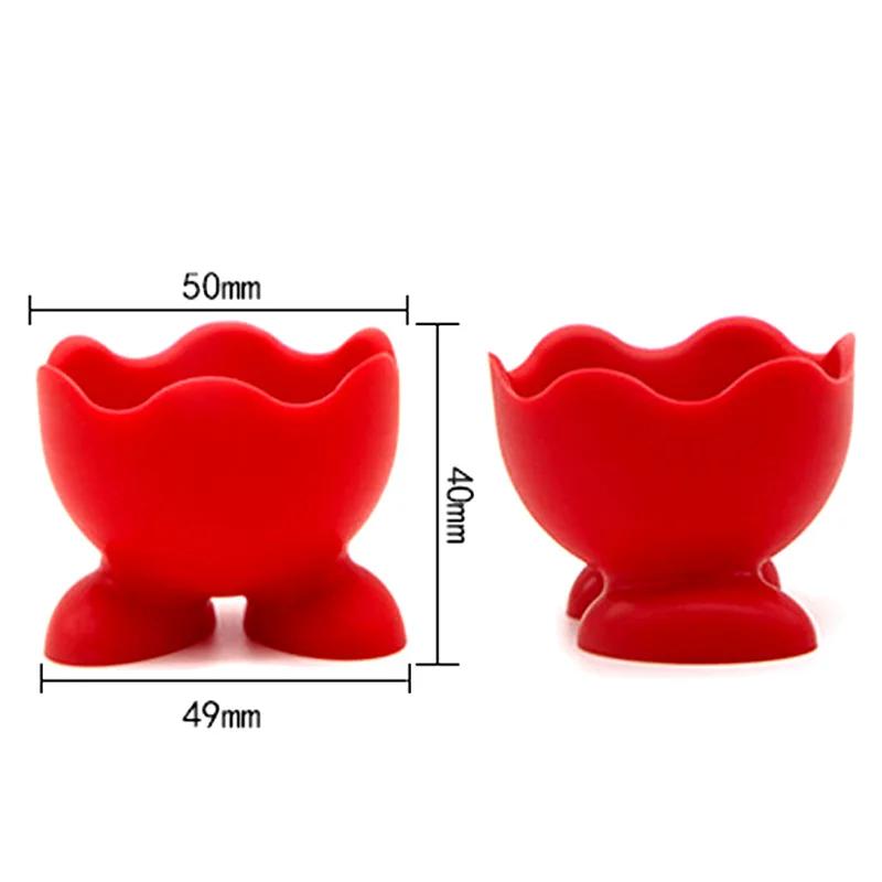 1/3Pcs Silicone Egg Cup Colorful Soft Silicone Egg Cup Boiled Egg Serving Cup Egg Tray Egg Holders Stands Kitchen Tools Gadgets
