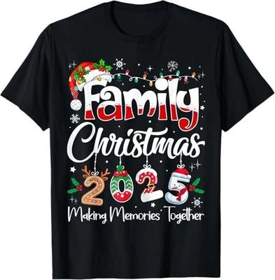 Heren- en Dames-T-shirts NIEUW BEPERKT Familie Kerstmis 2025 Bijpassende Outfit Kerst Squad Santa T-shirt S-3XL