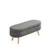 Panca con Spazio Contenitore, Lunga 110 cm, Moderna, con Rivestimento in Ciniglia, Ideale per Cambiarsi le Scarpe, Adatta per Camera da Letto, Corridoio o Soggiorno