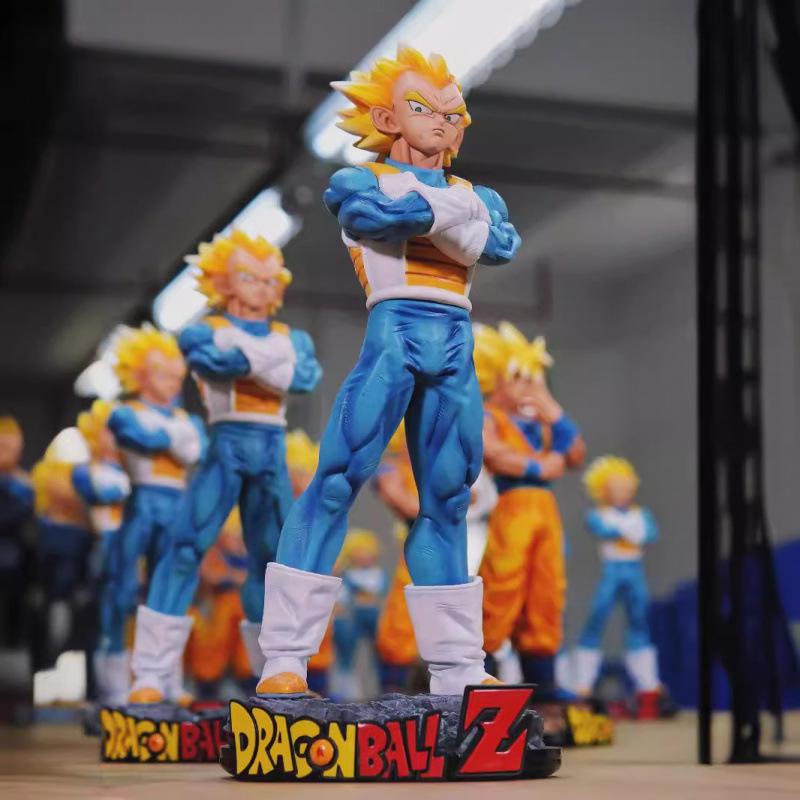 Dragon Ball Warrior Standing Aftershock Wukong and Vegeta Resonance Set Super Saiyan Figure Model Gift