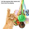 Cat Toys Plush Ball with Toy Lightweight Bite Bell Interactive Cat Resistance Toy for Indoor Cats