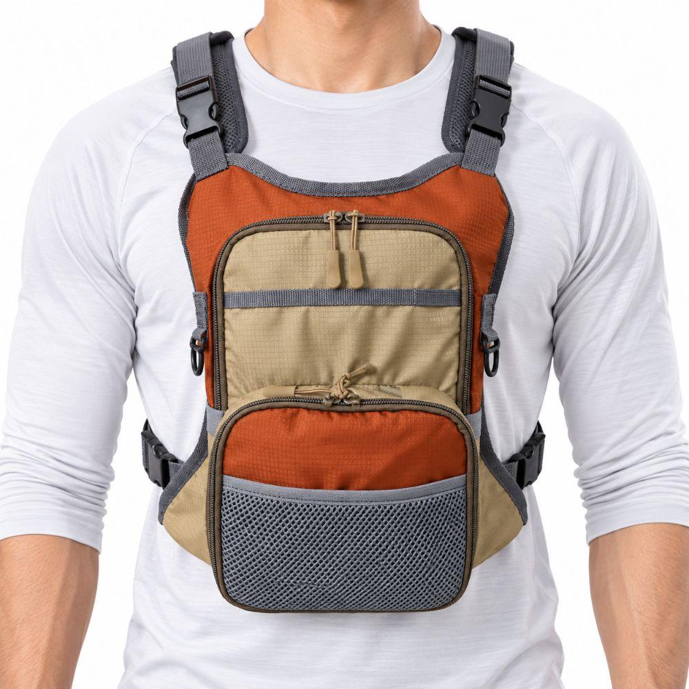Lightweight Fly Fishing Chest Pack Wear Resistant Fishing Gear Organizer  Outdoor Angling