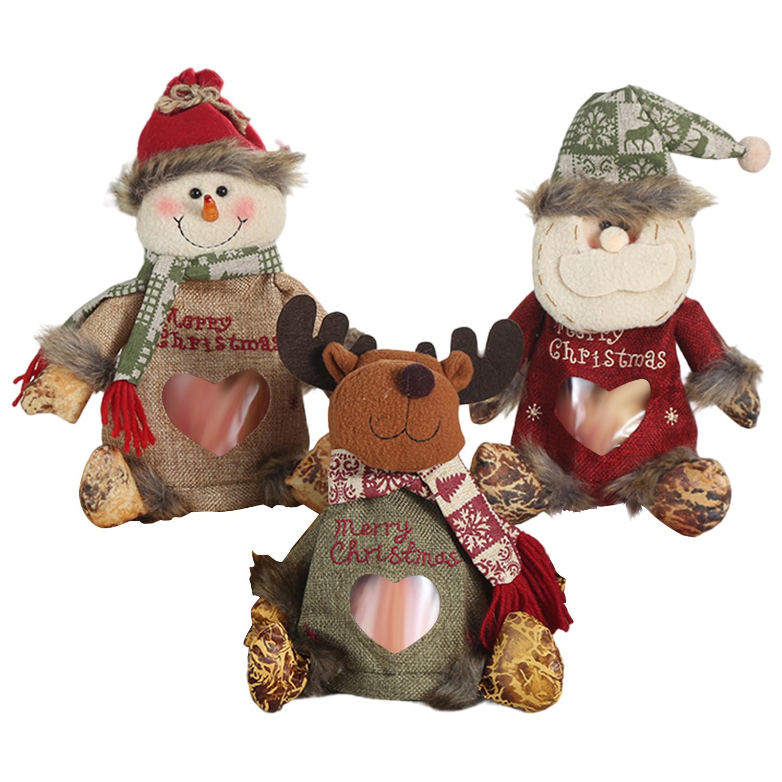 

3Pcs Christmas Gift Bags Zipper Design Christmas Apple Bag Reusable Xmas Gift & Party Favor Bags for Gifts Apples Candy 17.72x11.81x3.15inch