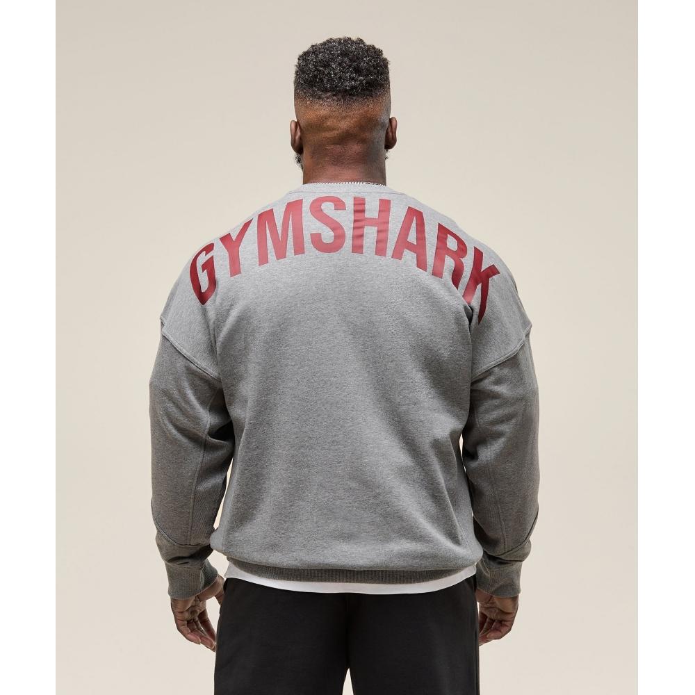Gymshark Power Crew Charcoal Core Marl A2c9g Gbbb