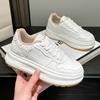 Spring and Autumn New Sports and Leisure Ins Platform Leather Single Shoes Board Shoes