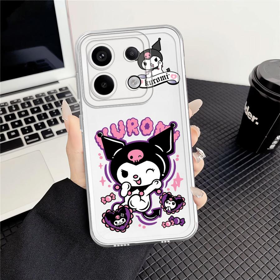 Case for Xiaomi Redmi Note 14 Pro Plus Note 13 A4 14C 10S 9 10 13C 11 12S 11S 12 Soft Phone Cover Cute Kuromi