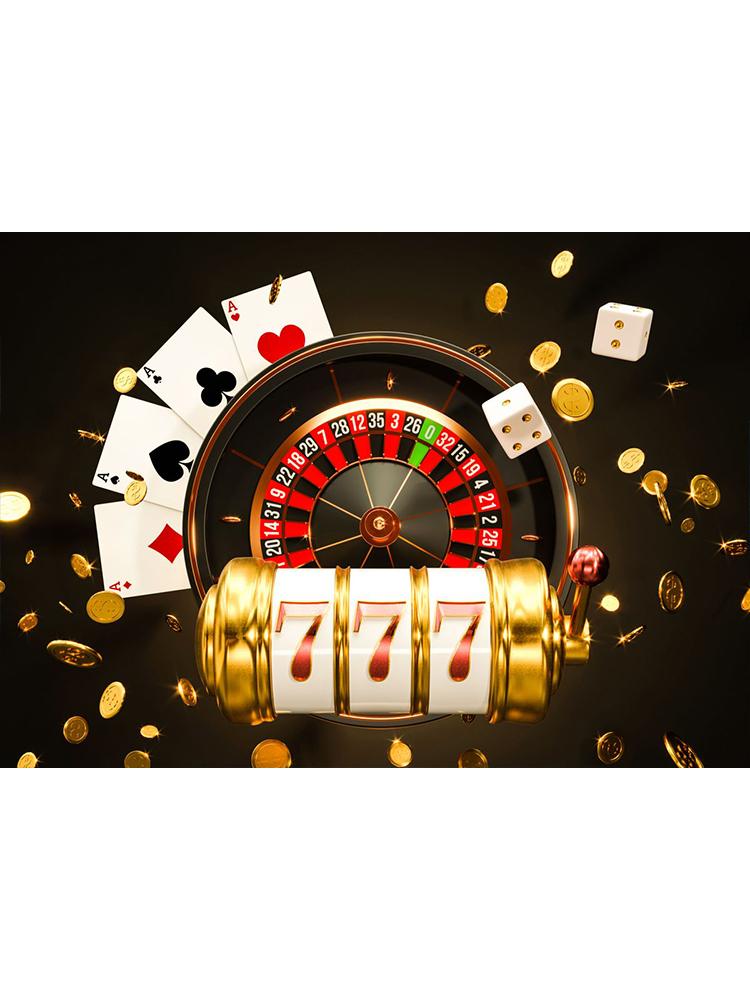 

Vintage Casino Royale Poker Gambling Posters Canvas Painting Poker Night Dice Poker Chips Wall Picture for Bar Club Home Decor 50x70cm No Frame