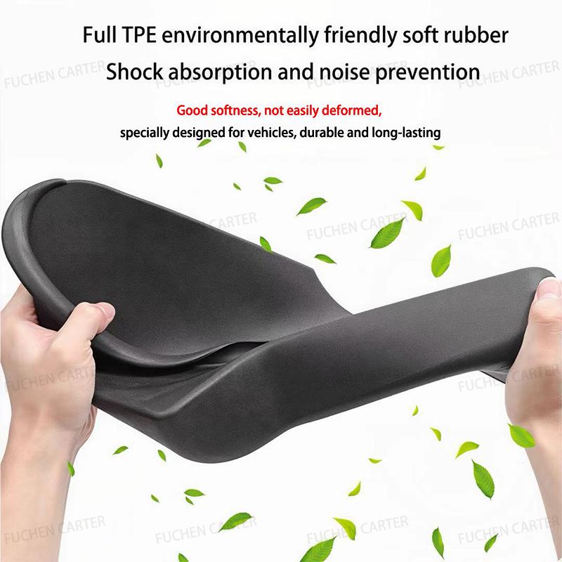 For Tesla New Model YL Launch 2026 4Pcs TPE360° Side Door Storage Box Full-Cover Front and Rear Interior Storage Box Accessories