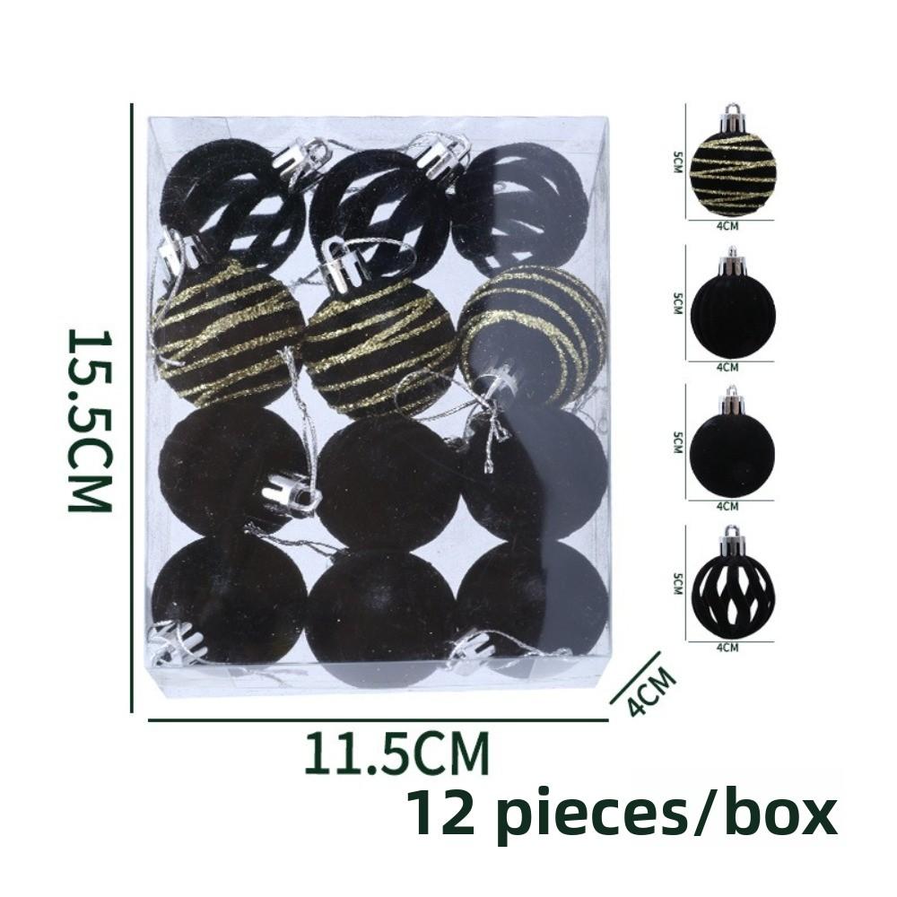 12 buc Pandantiv Creativ Glob de Crăciun 6cm Ornament Pom de Crăciun Bile Noi cu Bule Crăciun Fericit
