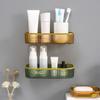 Punch-free Bathroom Shelf Shelves Wall Mounted Shampoo Storage Rack For Kitchen Holder Square Acrylic Bath Organizer Accessories