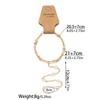 2 Fashionable and Minimalist Glass Buckle Chains, Toe Chains, Multi-layer Layered and Sexy Women's Beach Ankle Chains
