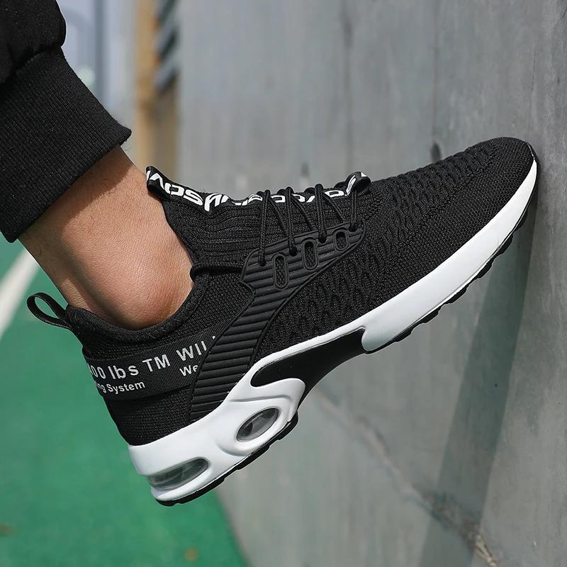 Lätta Herr Casual Skor Löparskor Promenadskor Casual Sneakers Andningsbara Atletiska Gym Lätta Utomhusskor Storlek 39-45