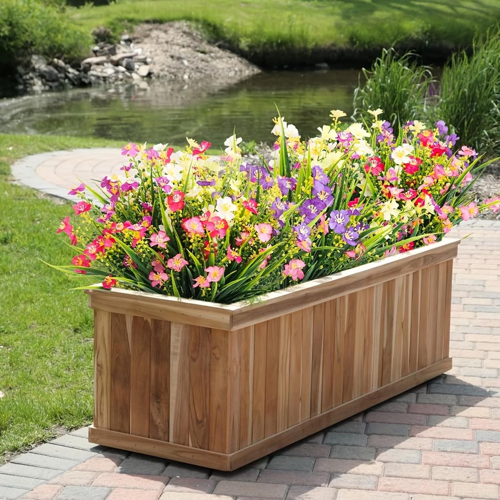 12 svazků umělých falešných květin sedmikrásek kytice pro venkovní použití hedvábné umělé divoké květiny sedmikrásky se stonky pro venkovní použití stolní dekorace