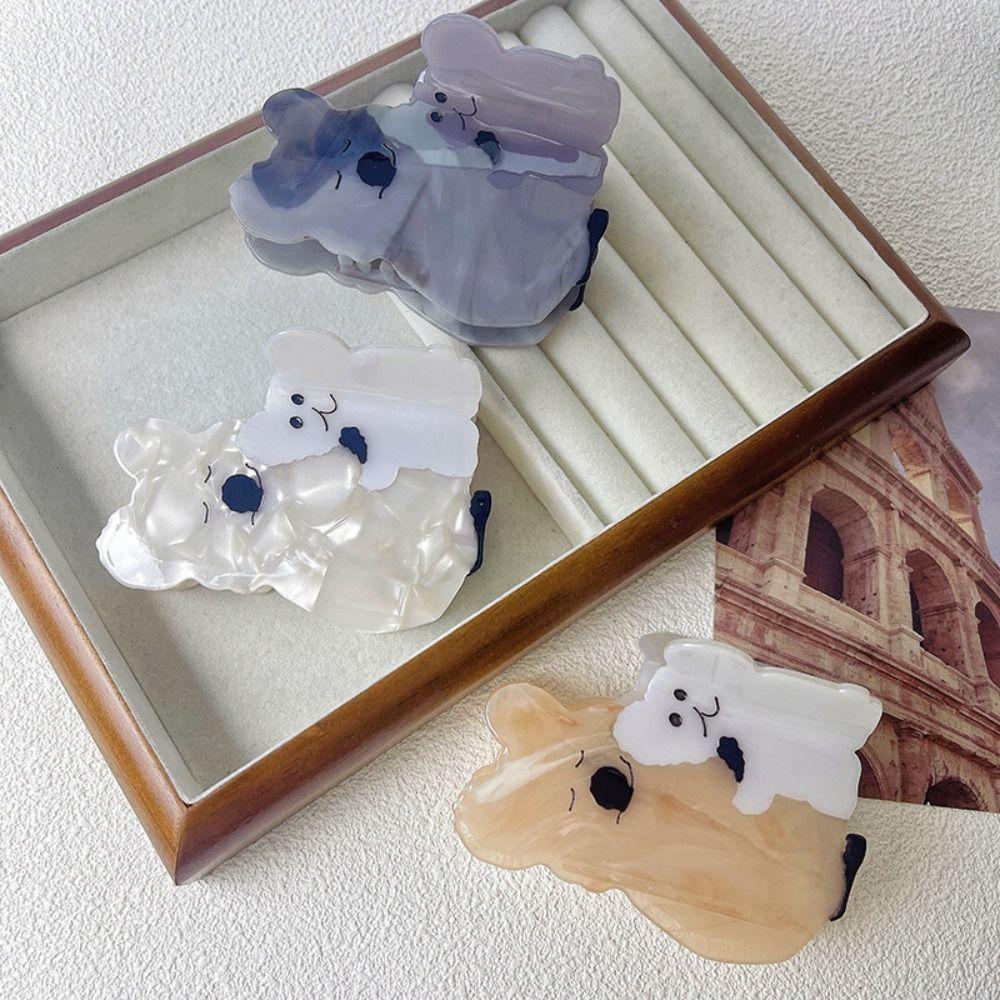 

Acetic Acid Acetate Animal Hair Claw Cartoon Shark Clip Personalized Koala Hair Clip Daily