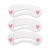 Fashion Casual 3 Pcs/1 Set Durable Eyebrow Assistant Template Drawing Card Brow Make Up Stencil