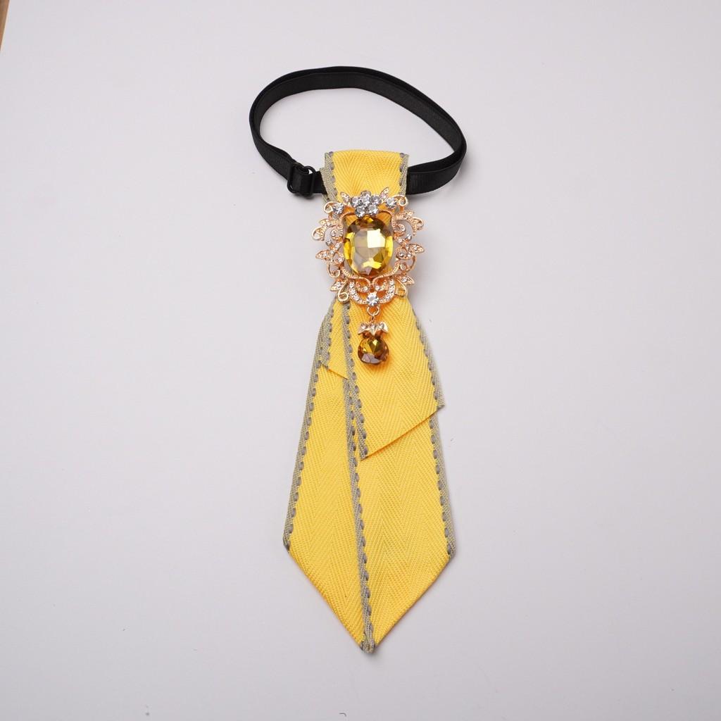 Papillon in Poliestere per Donne Uomini Vintage Goccia d'Acqua Strass Accessorio per Collare