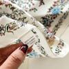 New Silk Silk Scarf Plain Print Square Scarf Women's High-end Simple Shawl White-collar Mulberry Silk Scarf Gift