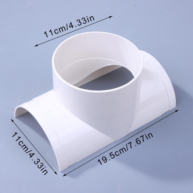 New PVC Open Tee Pipe Joint Repair Patch Drain Pipe Adapter Tube Connectors For Home Outdoor Industrial Plumbing Accessories
