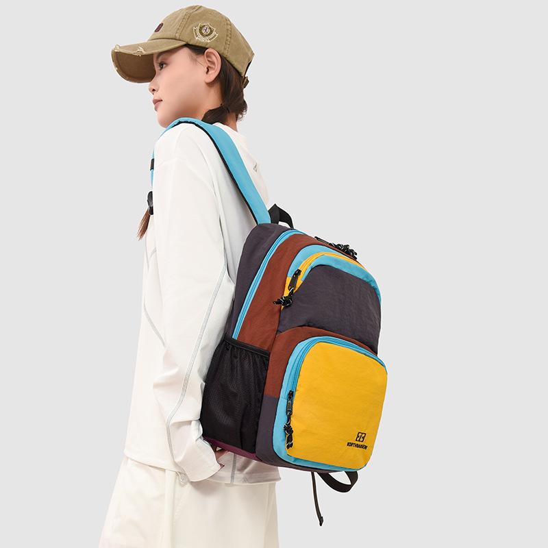 Outdoor Lightweight Women's Backpack Color Contrast Sports Backpack