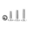Countersunk Torx Machine Screws, 304 Stainless Steel (M1.4-M6), Hex Flower Head, GB2673.