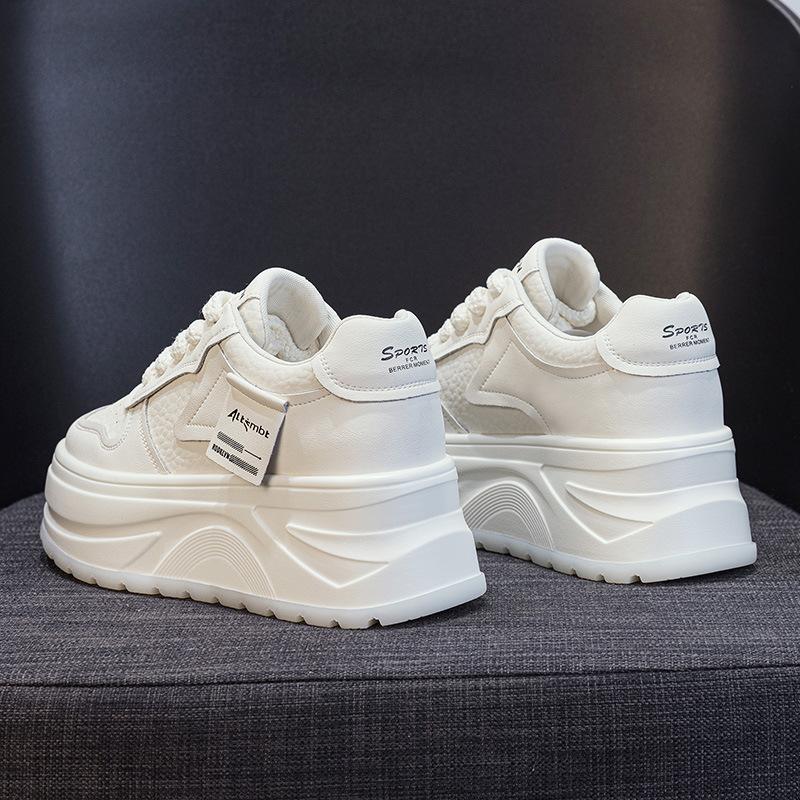Inner height-increasing women's shoes 2026 spring and summer new versatile muffin thick baseplate shoes casual sports shoes