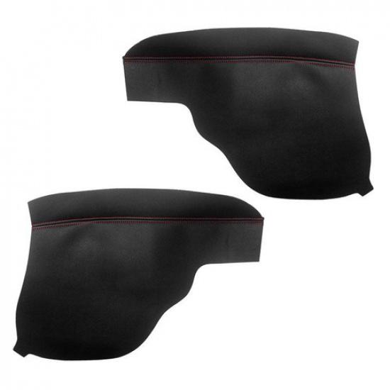 2*Front Interior Door Handle Armrest Panel Leather Cover For Honda Odyssey 11-17